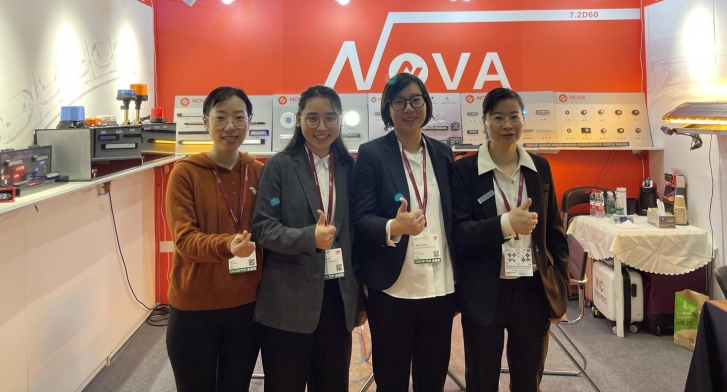 Warning Light Manufacturer NOVA in Automechanika Shanghai